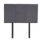 Linen Fabric Single Bed Headboard Bedhead - Grey