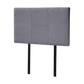 Linen Fabric Single Bed Headboard Bedhead - Grey