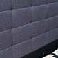 Linen Fabric King Deluxe Bed Frame Grey