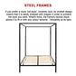 4 Four Poster Double Bed Frame