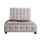 King Single Linen Fabric Deluxe Bed Frame Beige