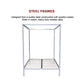 4 Four Poster Queen Bed Frame