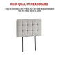 Linen Fabric Single Bed Deluxe Headboard Bedhead - Beige