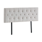 Linen Fabric Queen Bed Deluxe Headboard Bedhead - Beige