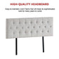 Linen Fabric Queen Bed Deluxe Headboard Bedhead - Beige