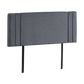 Linen Fabric Double Bed Deluxe Headboard Bedhead - Grey