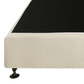 Palermo King Single Ensemble Bed Base Platinum Natural Sand Linen Fabric