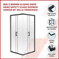 900 x 900mm Sliding Door Nano Safety Glass Shower Screen By Della Francesca