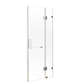 90 x 200cm Wall to Wall Frameless Shower Screen 10mm Glass By Della Francesca
