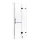 90 x 200cm Wall to Wall Frameless Shower Screen 10mm Glass By Della Francesca