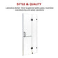 90 x 200cm Wall to Wall Frameless Shower Screen 10mm Glass By Della Francesca