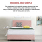 Linen Fabric Double Bed Deluxe Headboard Bedhead - Pale Pink