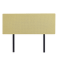 Linen Fabric Double Bed Deluxe Headboard Bedhead - Sulfur Yellow