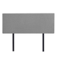 Linen Fabric Double Bed Deluxe Headboard Bedhead - Night Ash