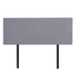 Linen Fabric Queen Bed Deluxe Headboard Bedhead - Slate Ash