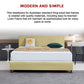 Linen Fabric King Bed Deluxe Headboard Bedhead - Sulfur Yellow