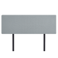 Linen Fabric King Bed Deluxe Headboard Bedhead - Stone Grey
