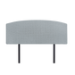 Linen Fabric Double Bed Curved Headboard Bedhead - Stone Grey