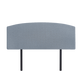Linen Fabric Double Bed Curved Headboard Bedhead - Berlin Blue