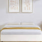 Aiden Industrial Contemporary White Oak Bed Base Bedframe