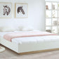 Aiden Industrial Contemporary White Oak Bed Base Bedframe